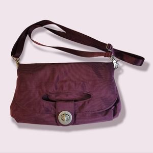 Baggallini Fold Over Purse - Burgundy